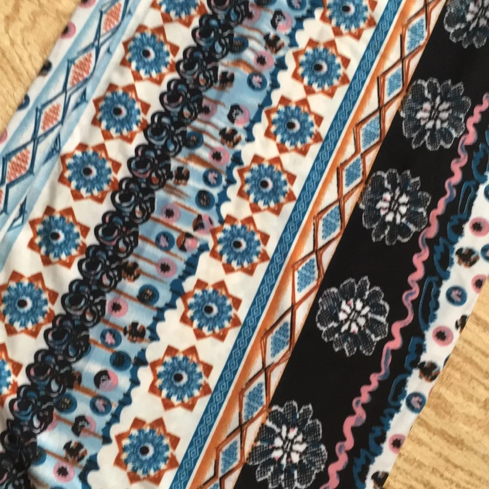 Shosho 🛍️ Capri Pants Blue & Pink Sz Various - Picture 4 of 12